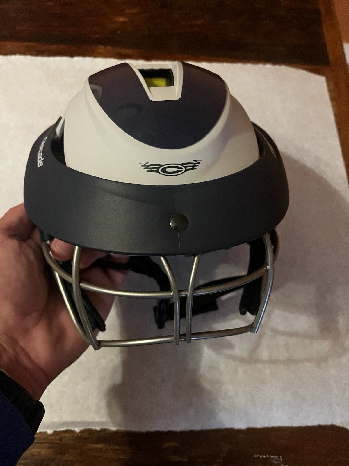 Cascade LX Women\'s Lacrosse Helmet LX Blue White VERY CLEAN