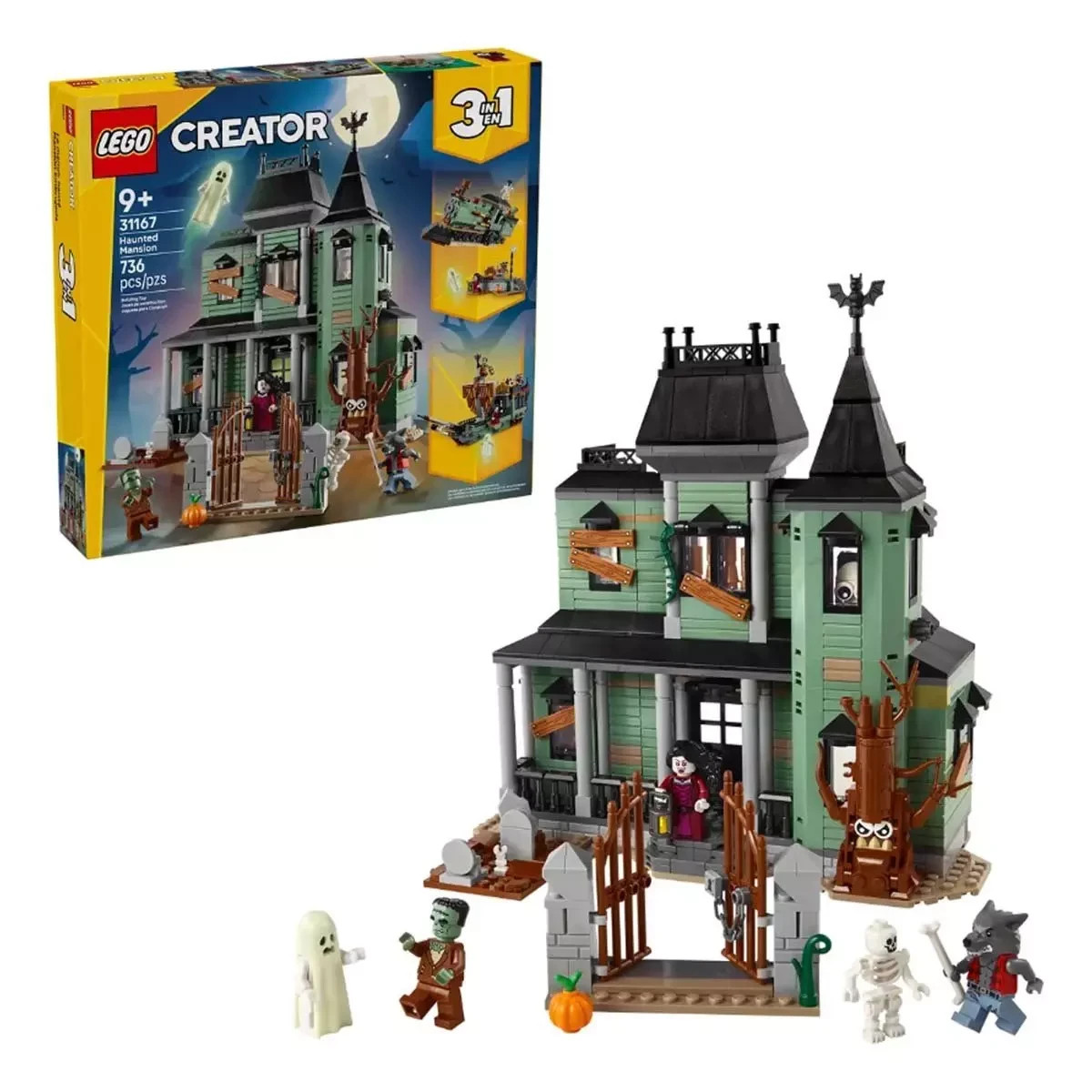 LEGO Creator 3 in 1 Haunted Mansion 31167 Building Set