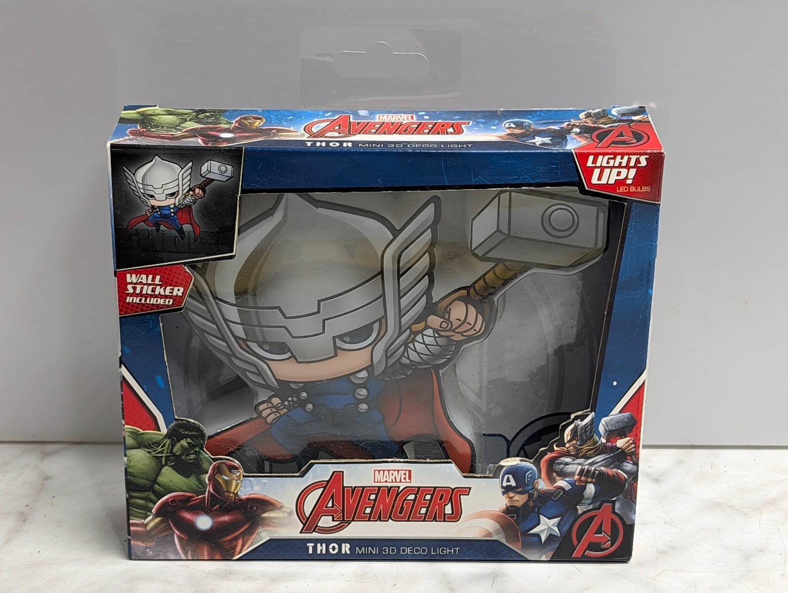 Marvel Avengers Thor Mini 3D Deco Light FX LED Wall Light Night Light
