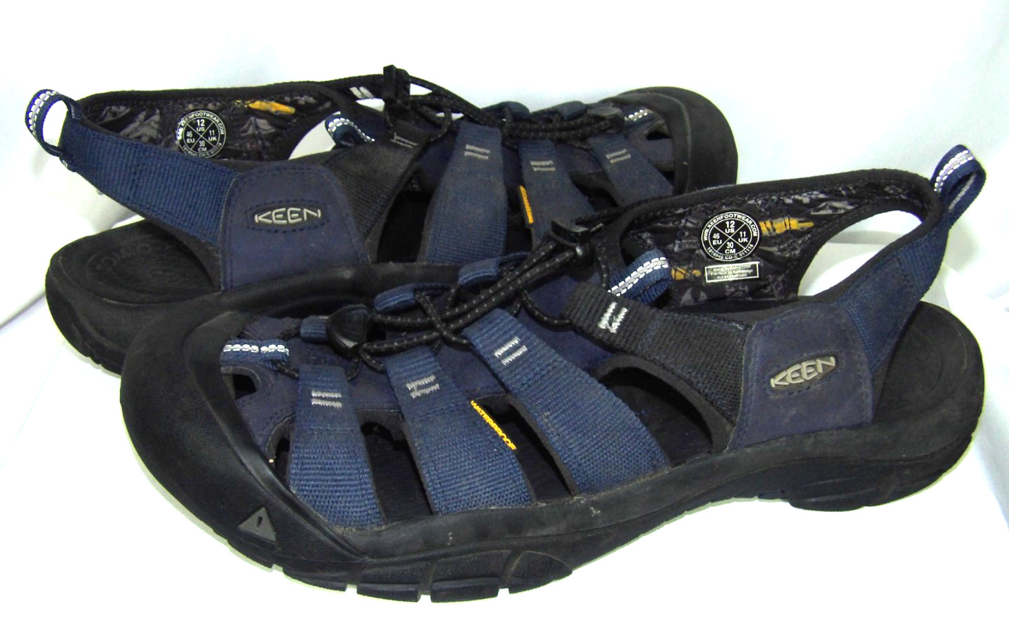 KEEN Newport H2 Dark Blue/Black Hiking Trail Draw String Sandals Men\'s 12 KEEN Newport H2 Dark Blue/Black Hiking Trail Draw String Sandals Men\'s 12