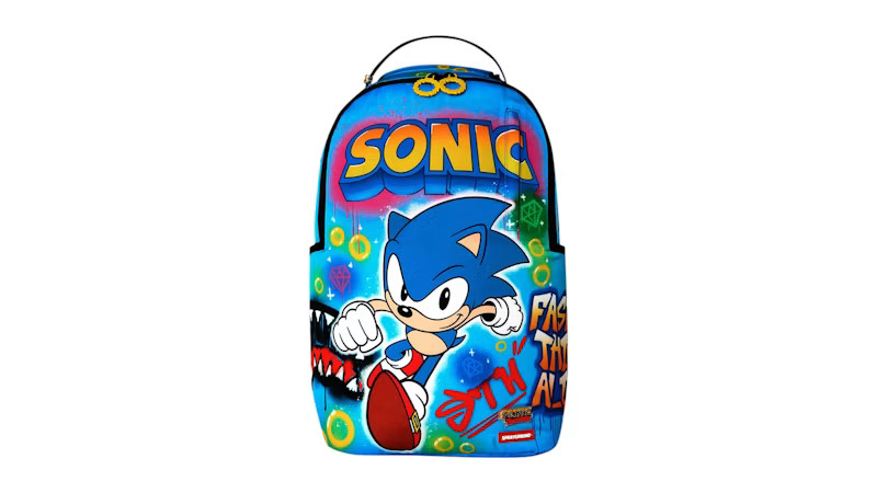 Size US - Sprayground Sonic on the Run 91 Backpack Multicolor - New Size US - Sprayground Sonic on the Run 91 Backpack Multicolor - New