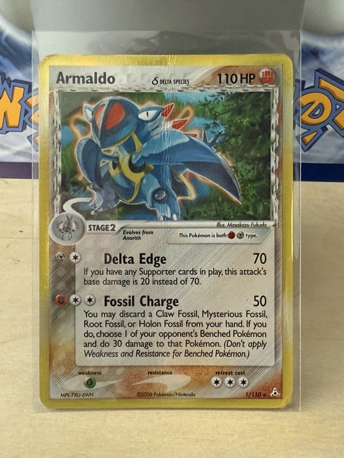 Armaldo (Delta Species) Holo Rare EX Holon Phantoms 1/110 DMG Armaldo (Delta Species) Holo Rare EX Holon Phantoms 1/110 DMG