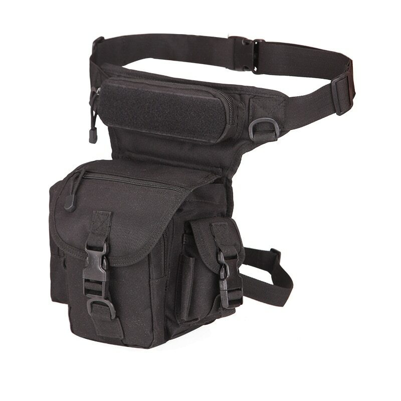 BOLSO TACTICO MILITAR para la Pierna Cintura Canguro Bolsa Mochila Riñonera