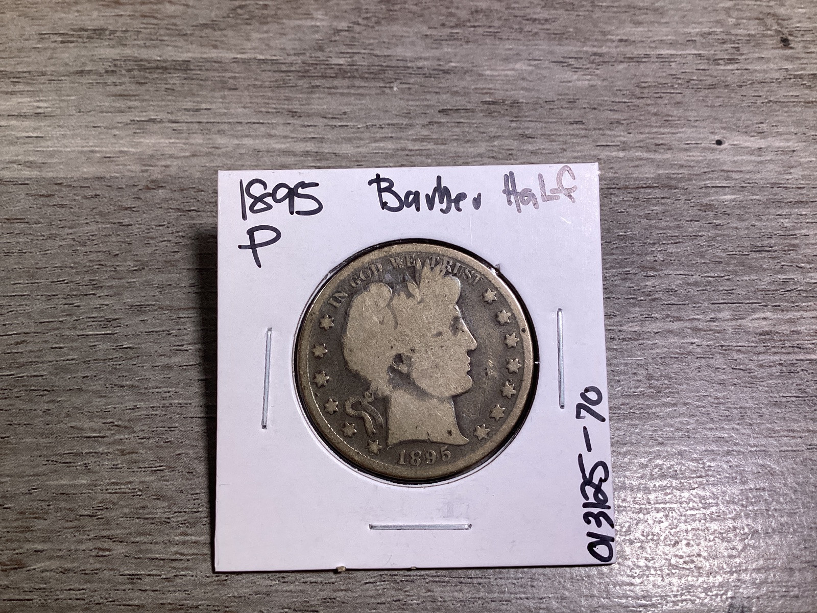 1895 Barber 90% Silver Half-Dollar US Coin 013125 70te