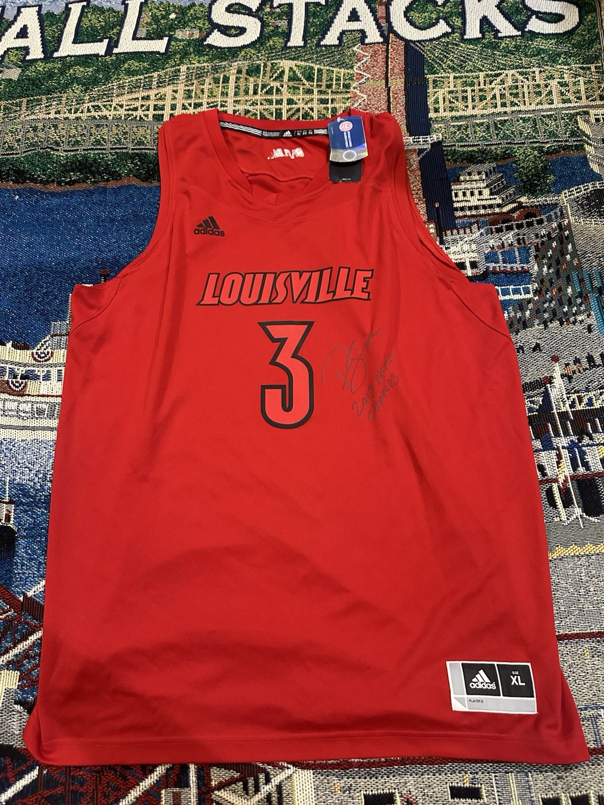 Brand New Louisville Cardinals Signed Peyton Siva Basketball Jersey Size XL