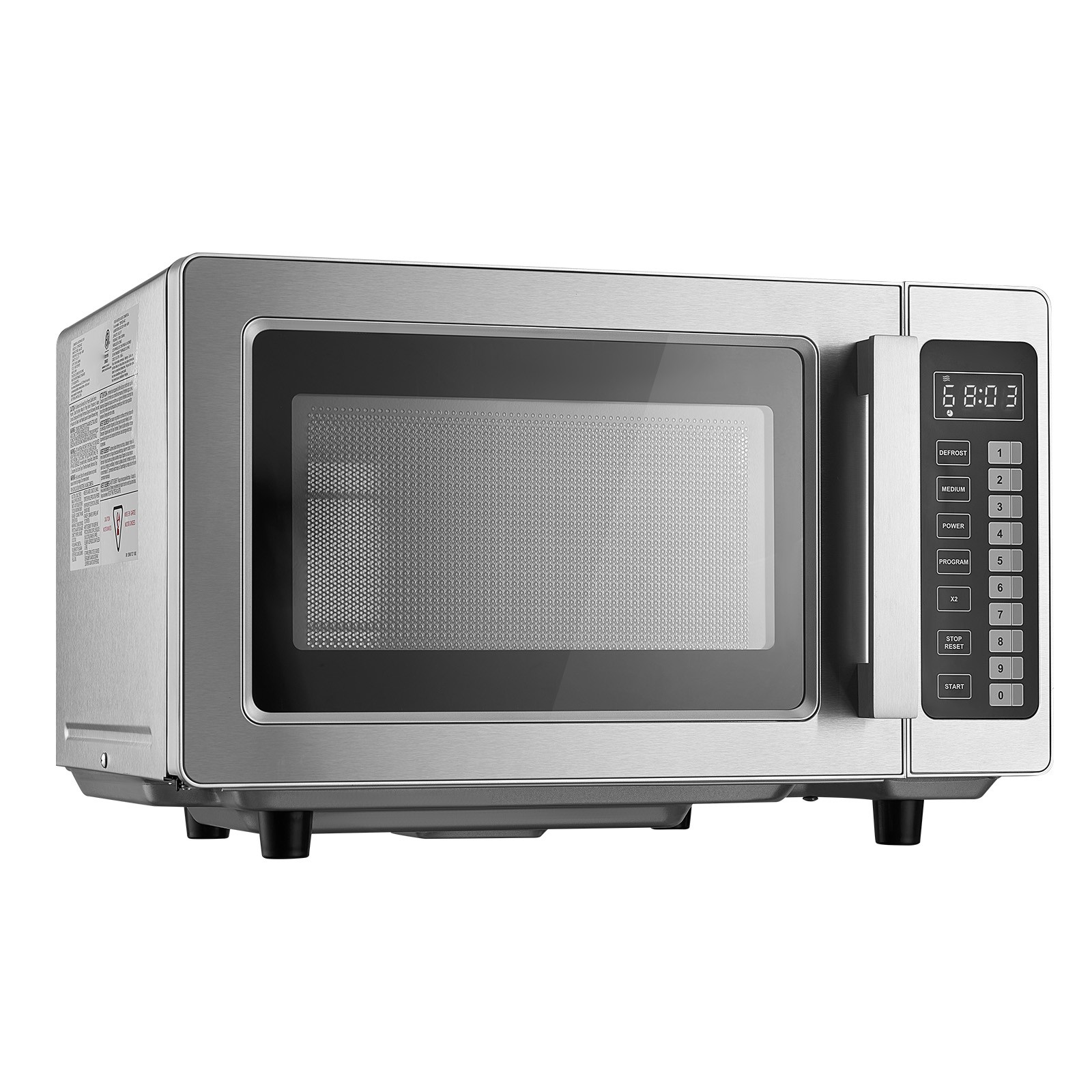 Uimoso Countertop Commercial Microwave Oven, 0.9 Cu. Ft, 1000W, with Safety Lock