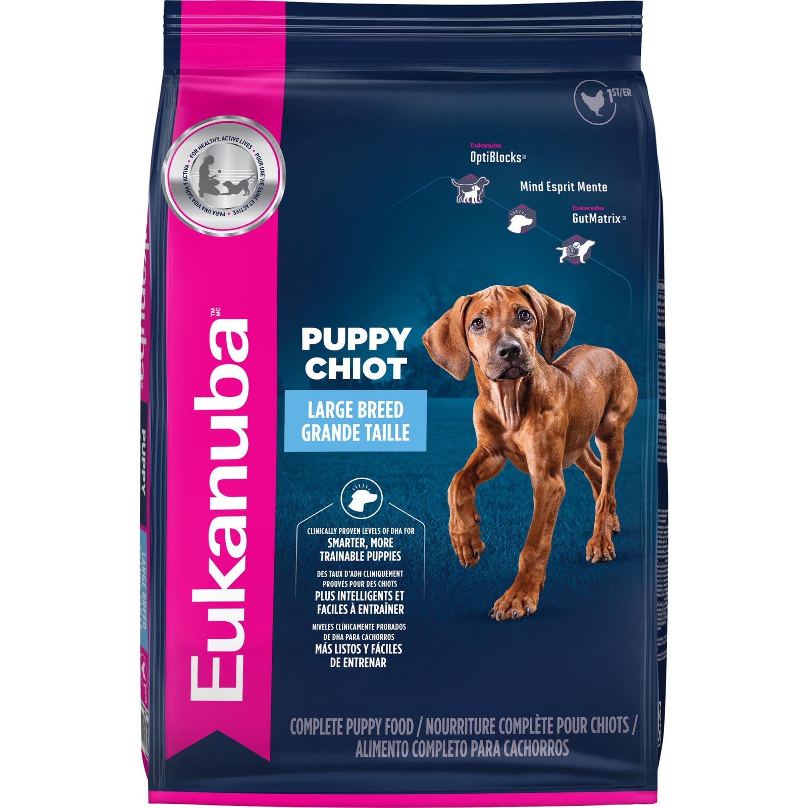 Eukanuba Large Puppy Dry Dog Food, 14 lb Bag 14 Pound (Pack of 1)