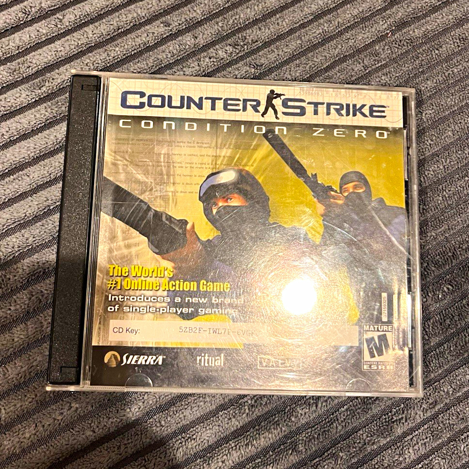 Sierra Counter-Strike: Condition Zero PC CD-ROM (2004) Multiplayer FPS M Sierra Counter-Strike: Condition Zero PC CD-ROM (2004) Multiplayer FPS M