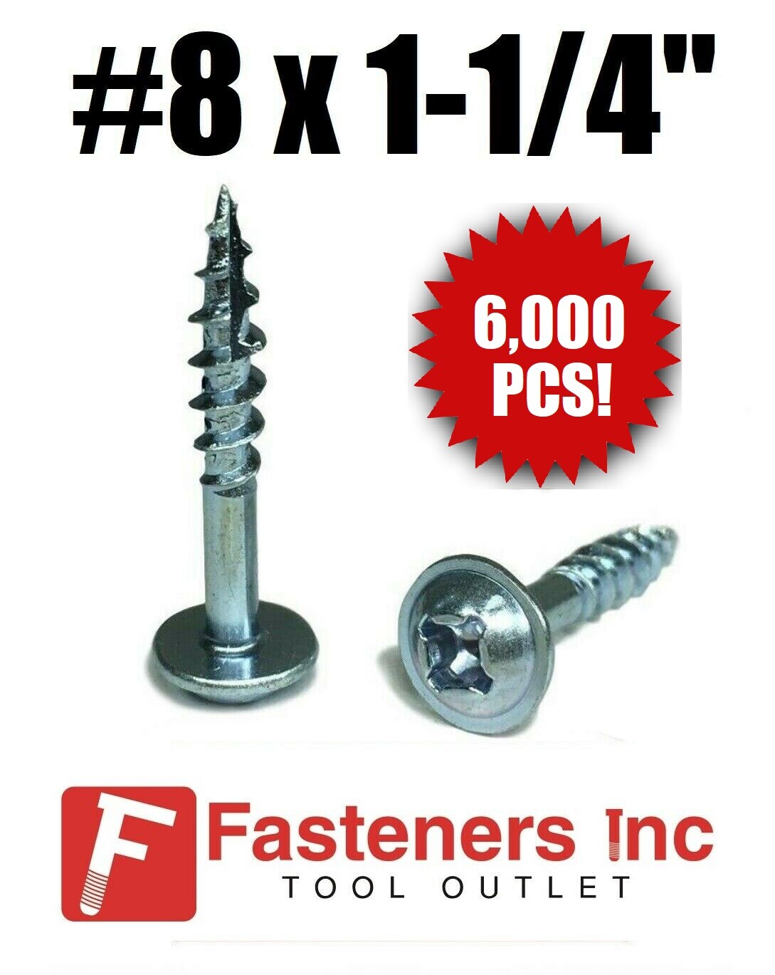 (Qty 6000) Kreg #8 X 1-1/4