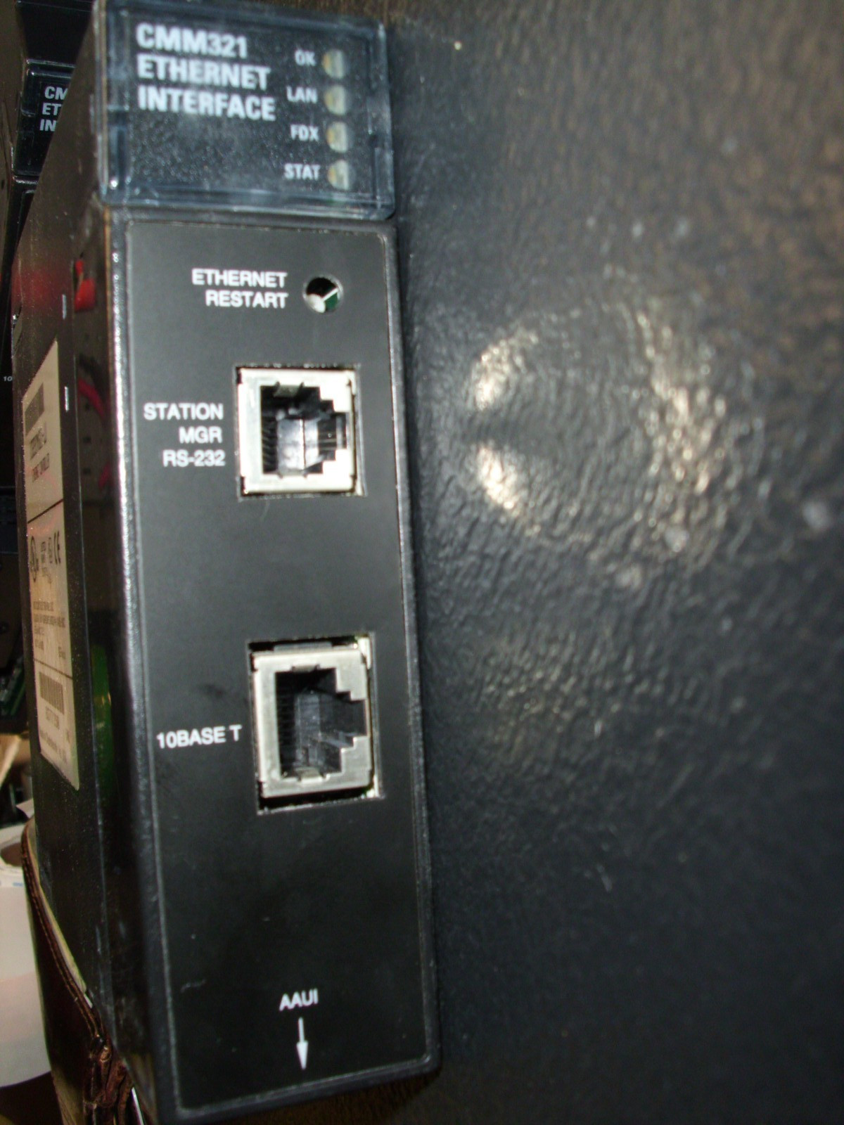 GE FANUC ETHERNET CONTROLLER MODULE IC693CMM321-JJ