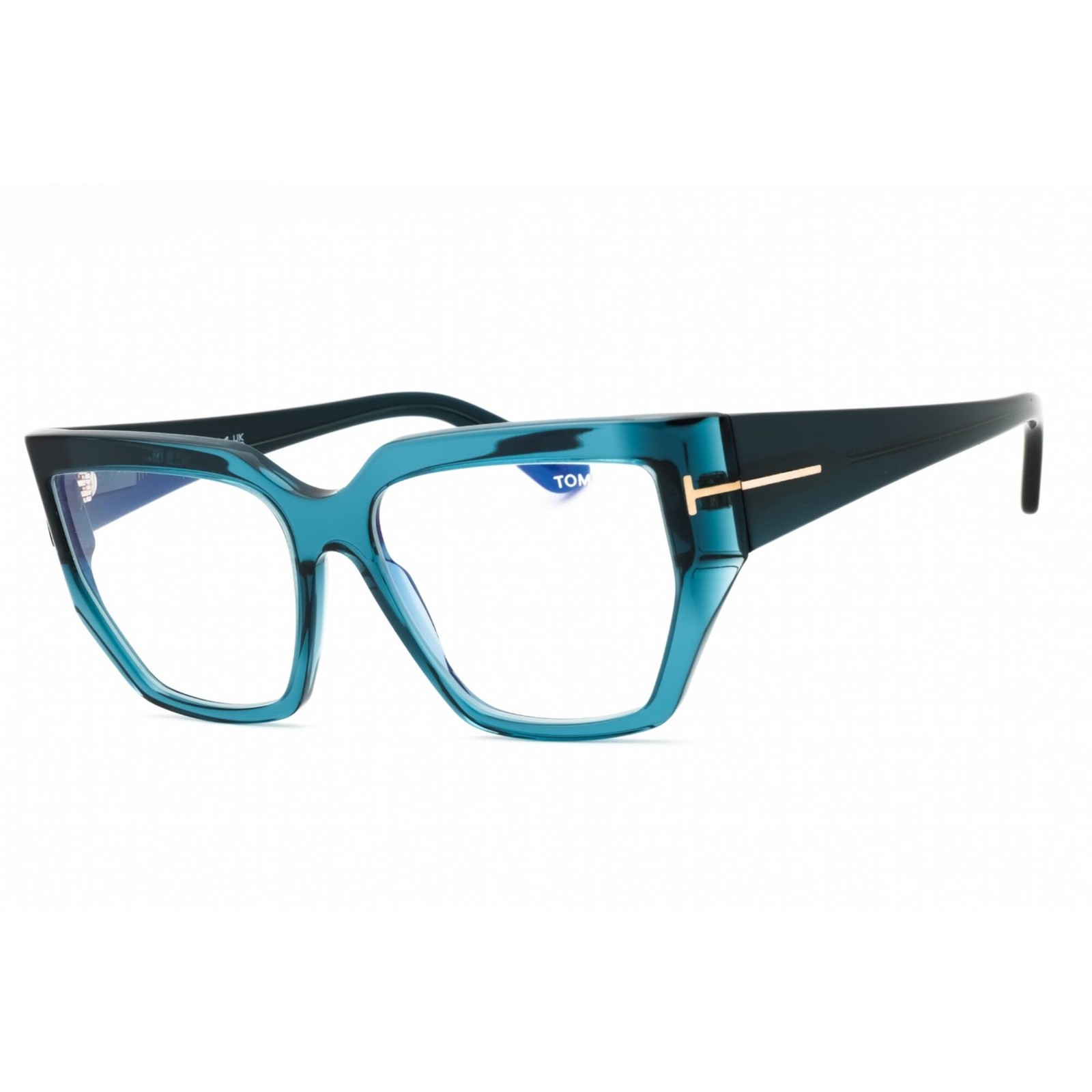 Tom Ford Women\'s Eyeglasses Shiny Blue Cat Eye Shape Full Rim Frame FT5951-B 092