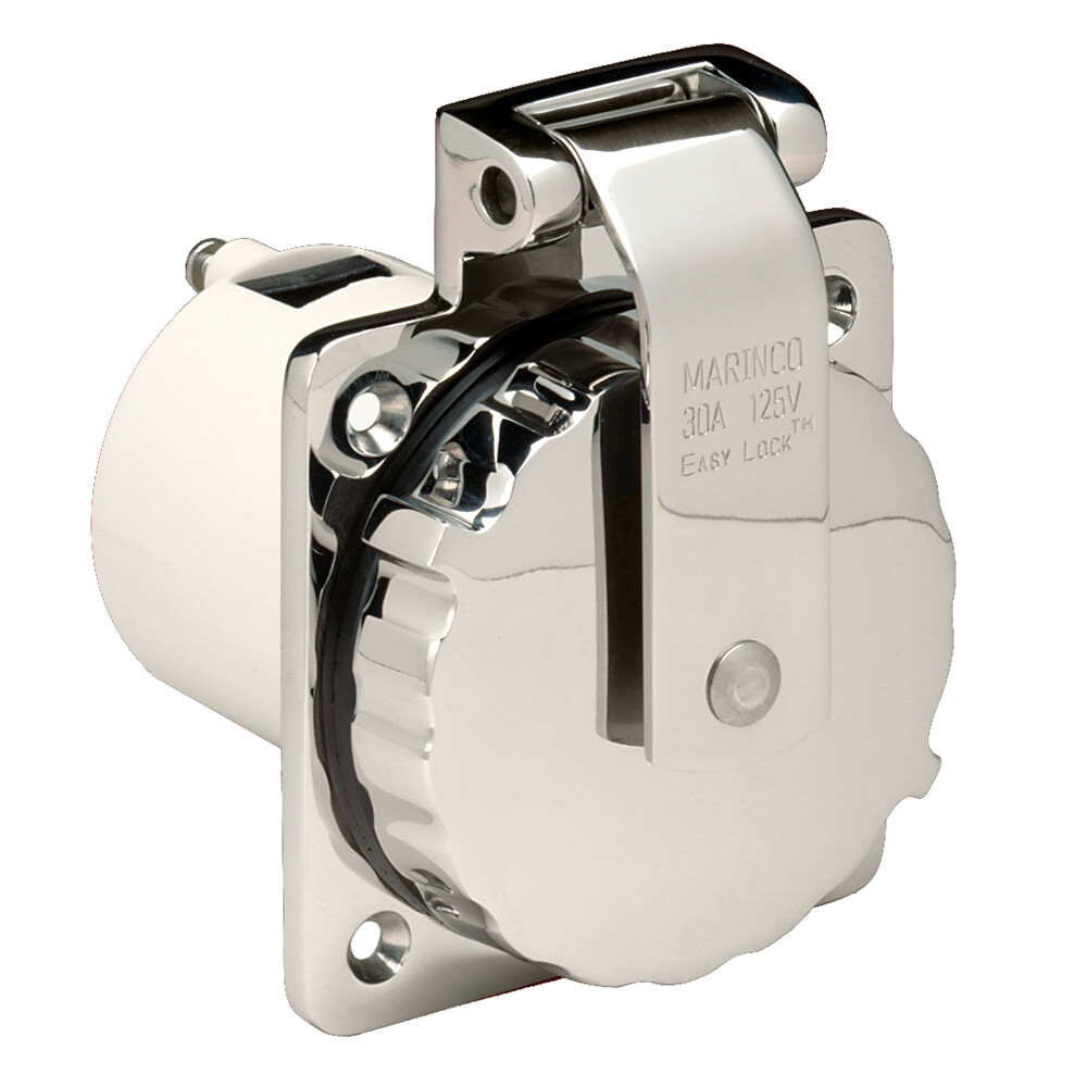 Marinco 303SSEL-B 30A Power Inlet - Stainless Steel - 125V Marinco 303SSEL-B 30A Power Inlet - Stainless Steel - 125V