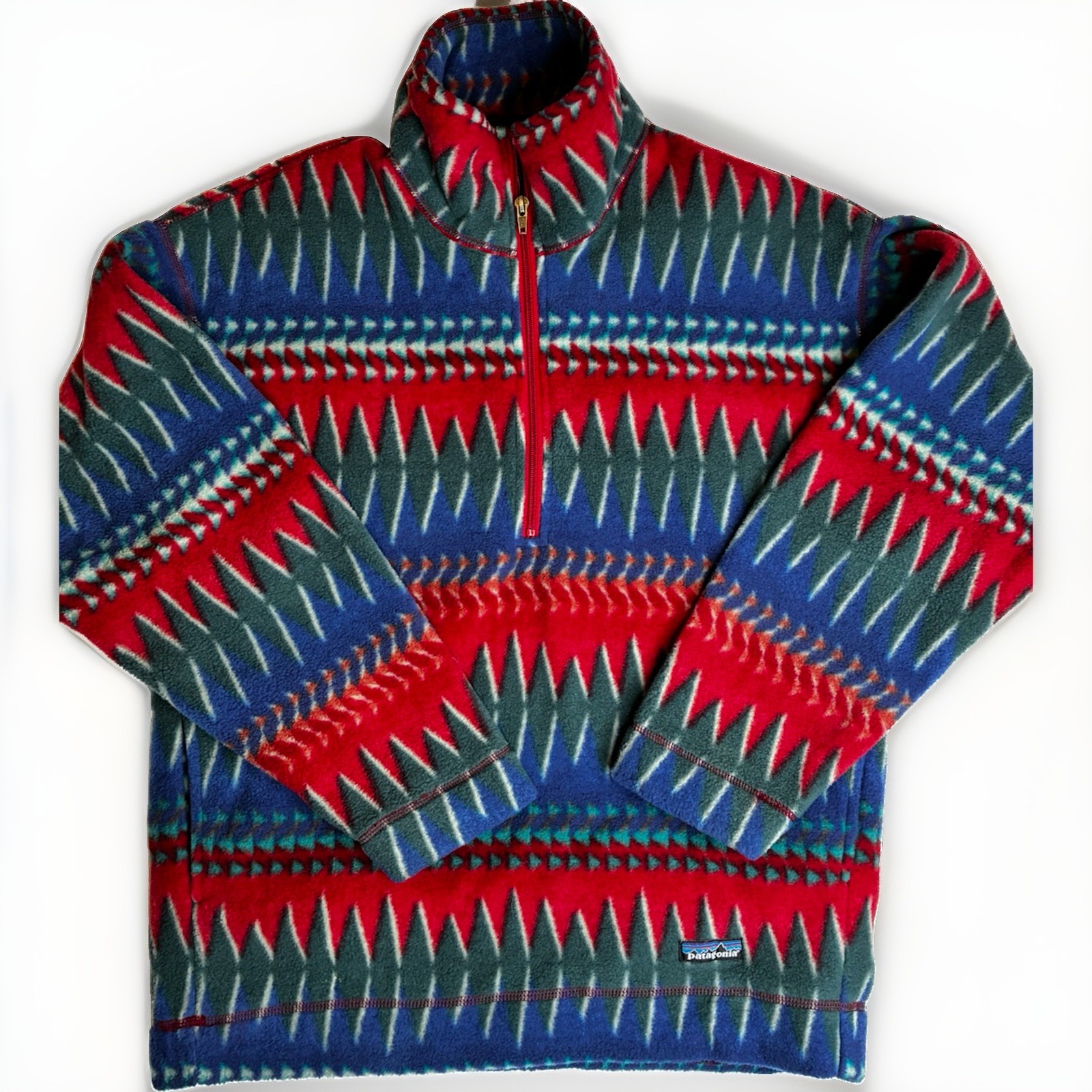 Vintage Rare 1996 Patagonia Synchilla Minnehaha Fleece Quarter Zip Aztec