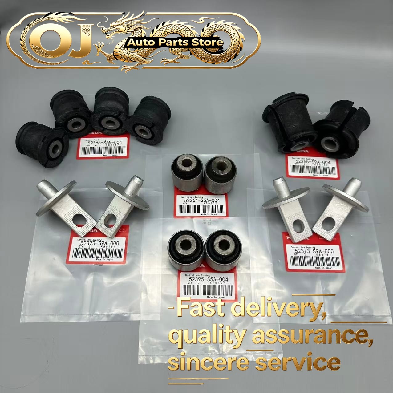 OEM New For 2002-2006 Honda CR-V CRV Rear Axle Control Trailing Arm Bushings Kit