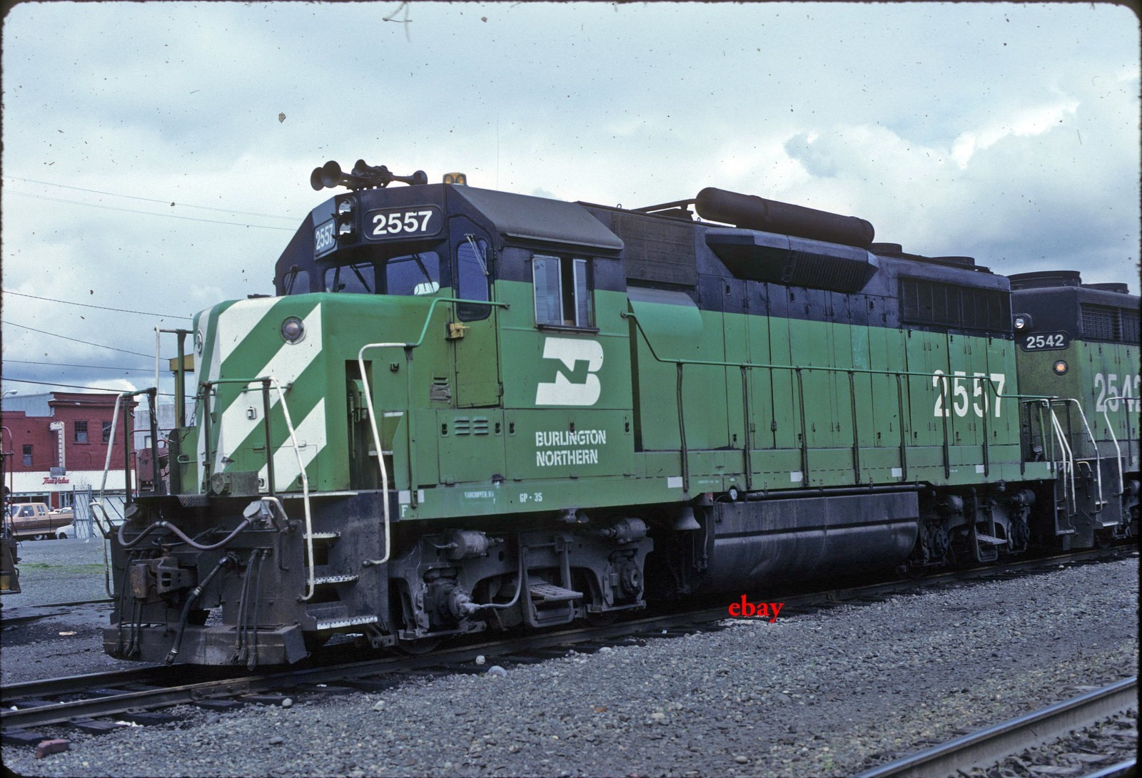 PK Burlington Northern 2887 - Original Slide - Centralia, WA