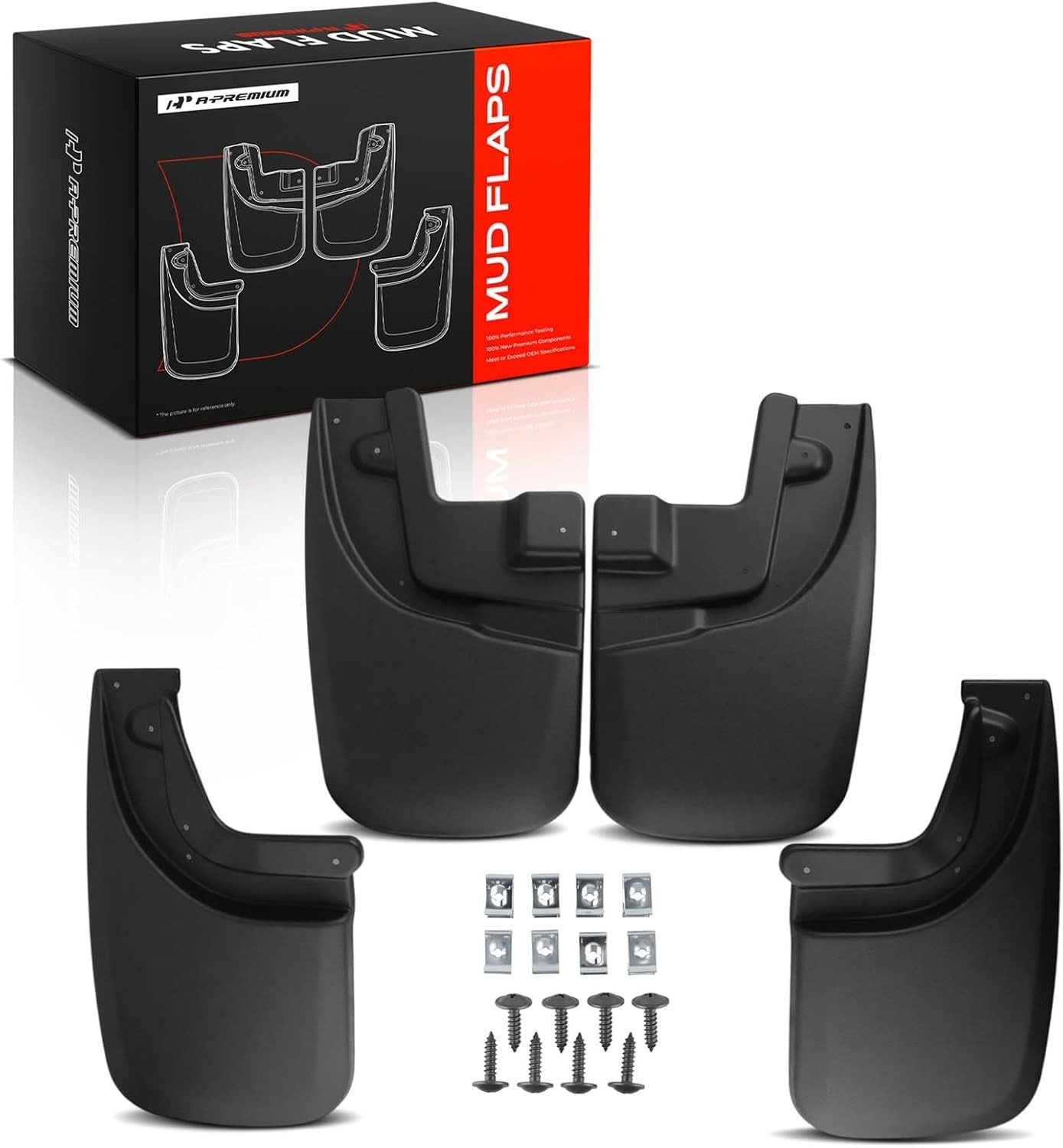A-Premium Mud Flaps Compatible with Toyota Tacoma 2005-2015 Pickup(with Fender F