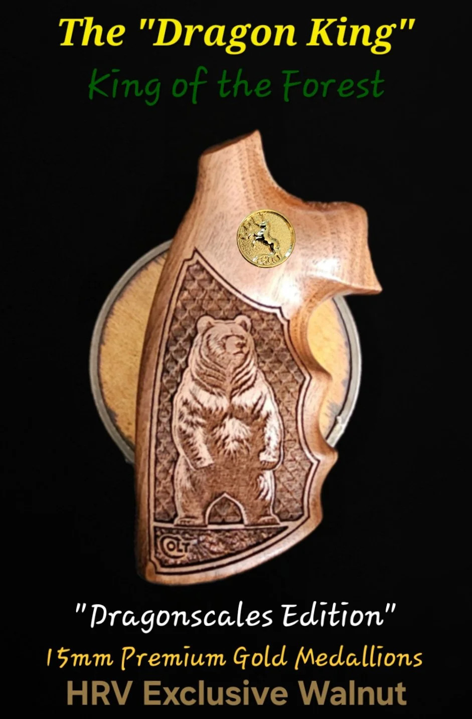 Colt Grizzly/Kodiak HOGUE® Dragonscales/Stipple 