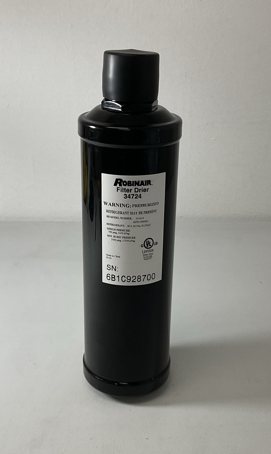 OEM Robinair 34724 Spin-On A/C Recycling Filter Drier Replacement Filter