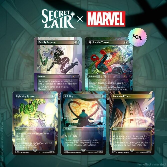 Secret Lair - Secret Lair x Marvel\'s Spider-Man: Villainous Plots - Rainbow Foil Secret Lair - Secret Lair x Marvel\'s Spider-Man: Villainous Plots - Rainbow Foil