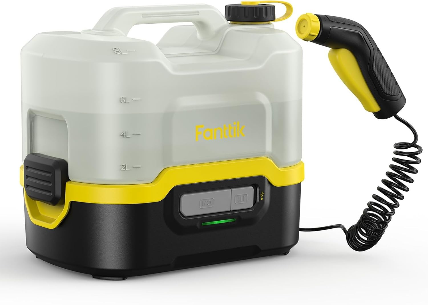 Fanttik Portable Cordless Electric Sprayer w/2.1Gal Tank, Retractable Spray Head