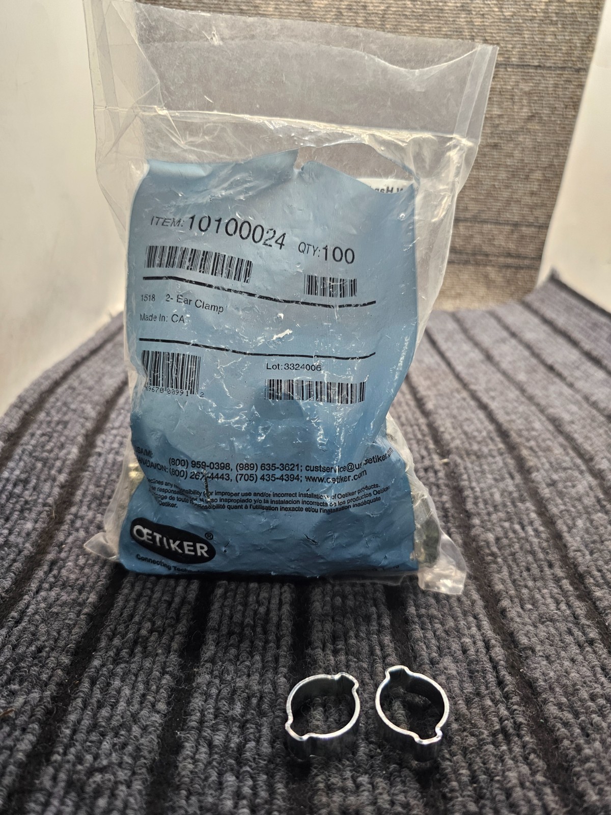 (QTY 100) Oetiker 10100024: 5/8\