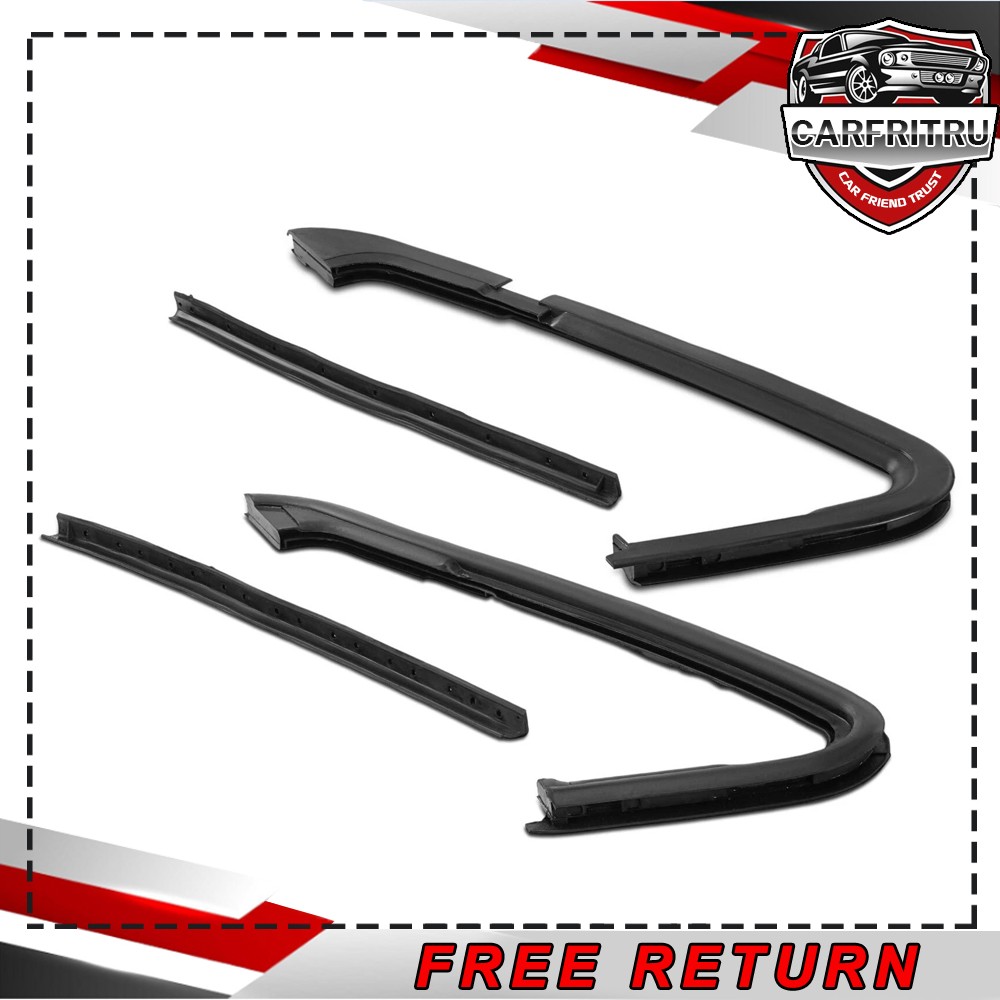 4Pcs Front Vent Window Seal Weatherstrip for Chevrolet Blazer C10 K30 GMC Jimmy