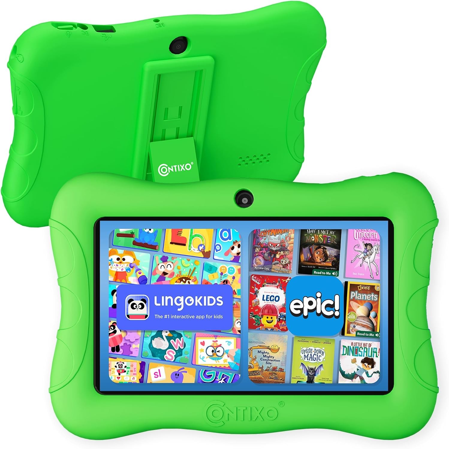 Contixo v9-3-32-Green Kids Tablet 32GB 4+ Learning Games & Educational Apps
