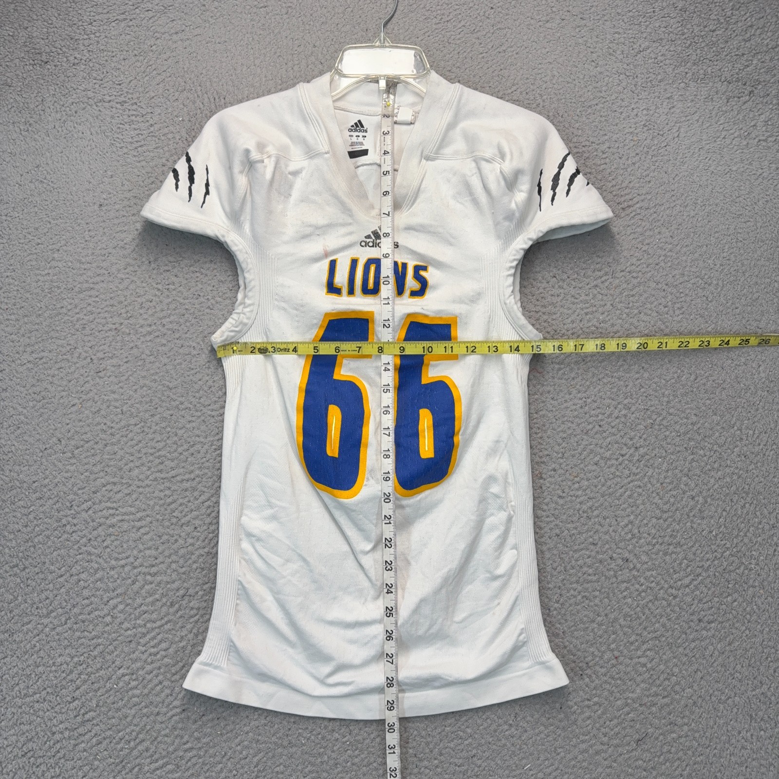 Lyons Township High School Lions Football Jersey Large White Adidas Team Issue