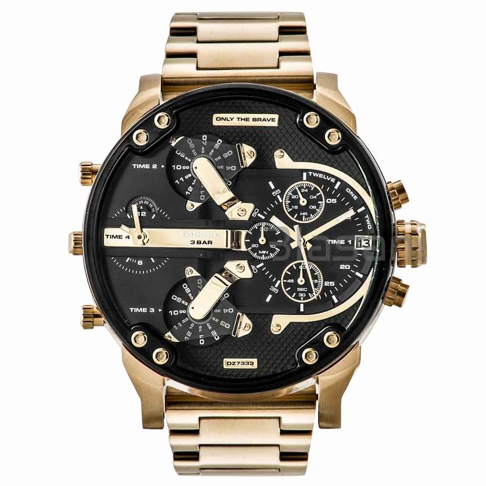 Diesel DZ7333 Mr Daddy 2.0 Chronograph Gold Stainless Steel Watch 57mmx66mm Diesel DZ7333 Mr Daddy 2.0 Chronograph Gold Stainless Steel Watch 57mmx66mm