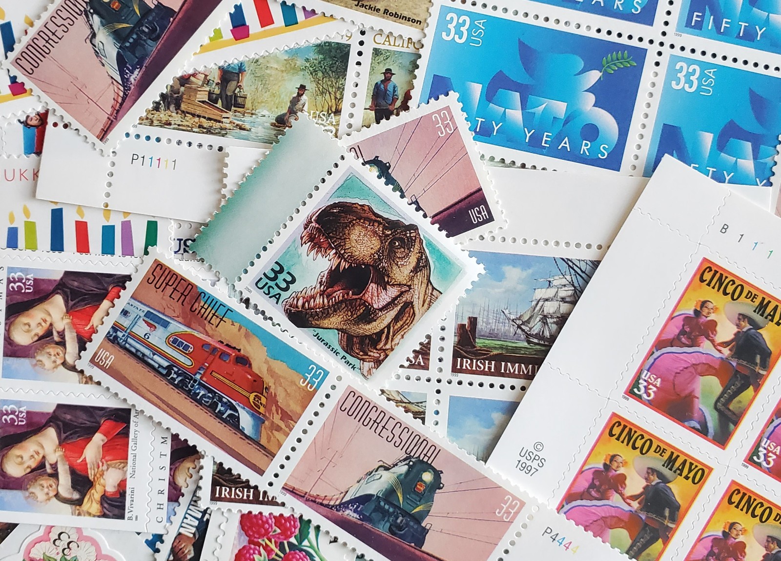 US Discount Bulk Postage - $33 Worth of 33 Cent Stamps - 100 Stamps Below Face