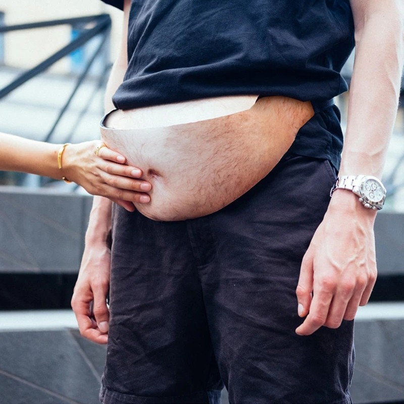 Men Women Unisex Dad Bod Waist Bag Novelty Hairy Beer Belly Fanny Pack HO Men Women Unisex Dad Bod Waist Bag Novelty Hairy Beer Belly Fanny Pack HO