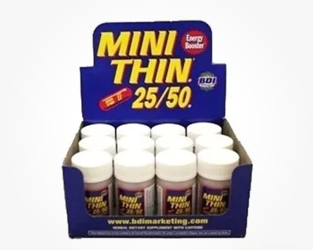 12-30ct BOTTLES MINI THIN 25/50 EF ENERGY BOOSTER ( 360 ) PILLS Full Box 12-30ct BOTTLES MINI THIN 25/50 EF ENERGY BOOSTER ( 360 ) PILLS Full Box