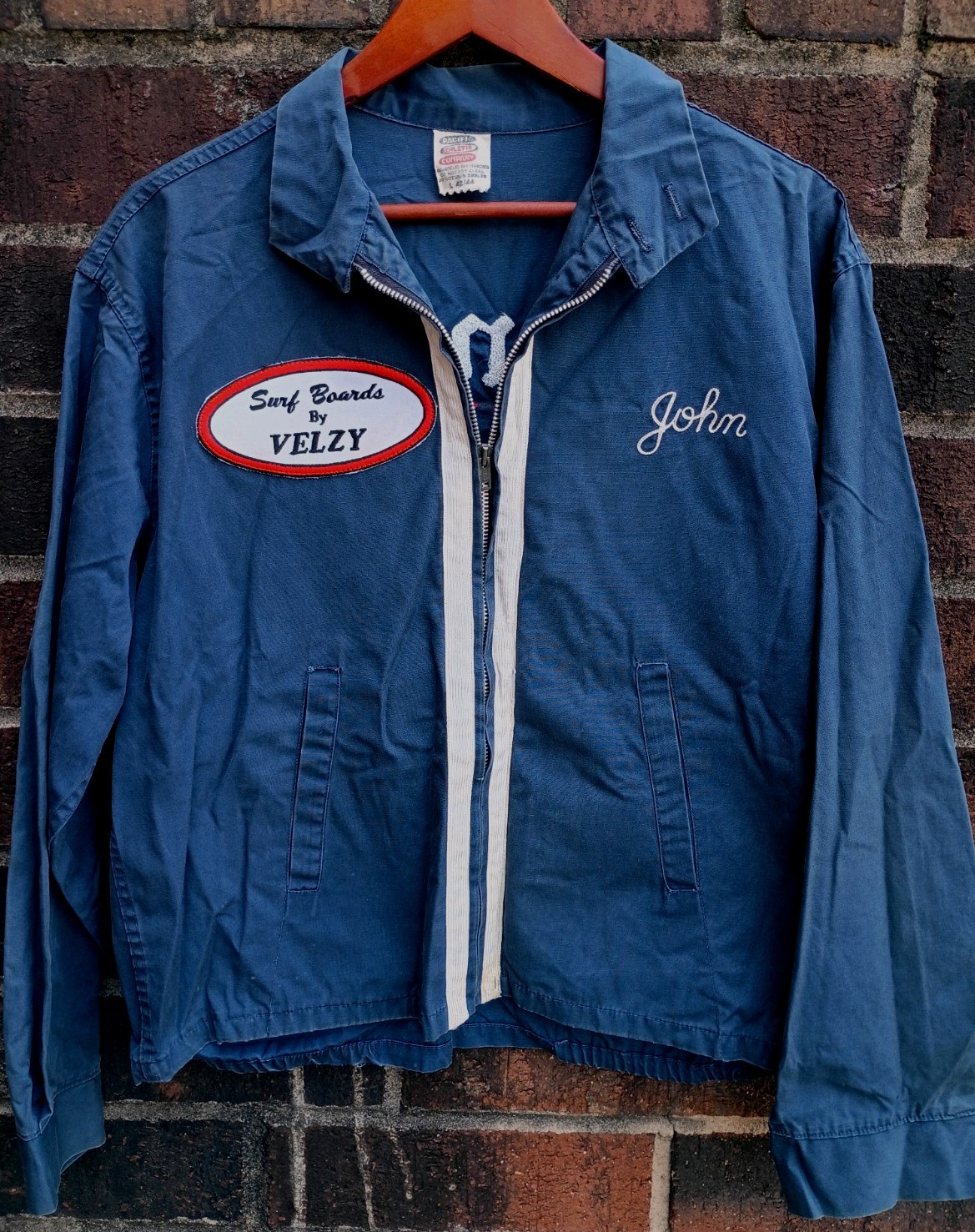RARE Vintage 60s Surfboard Velzy Surfing Freemason Jacket Sz L Surf Venice Beach