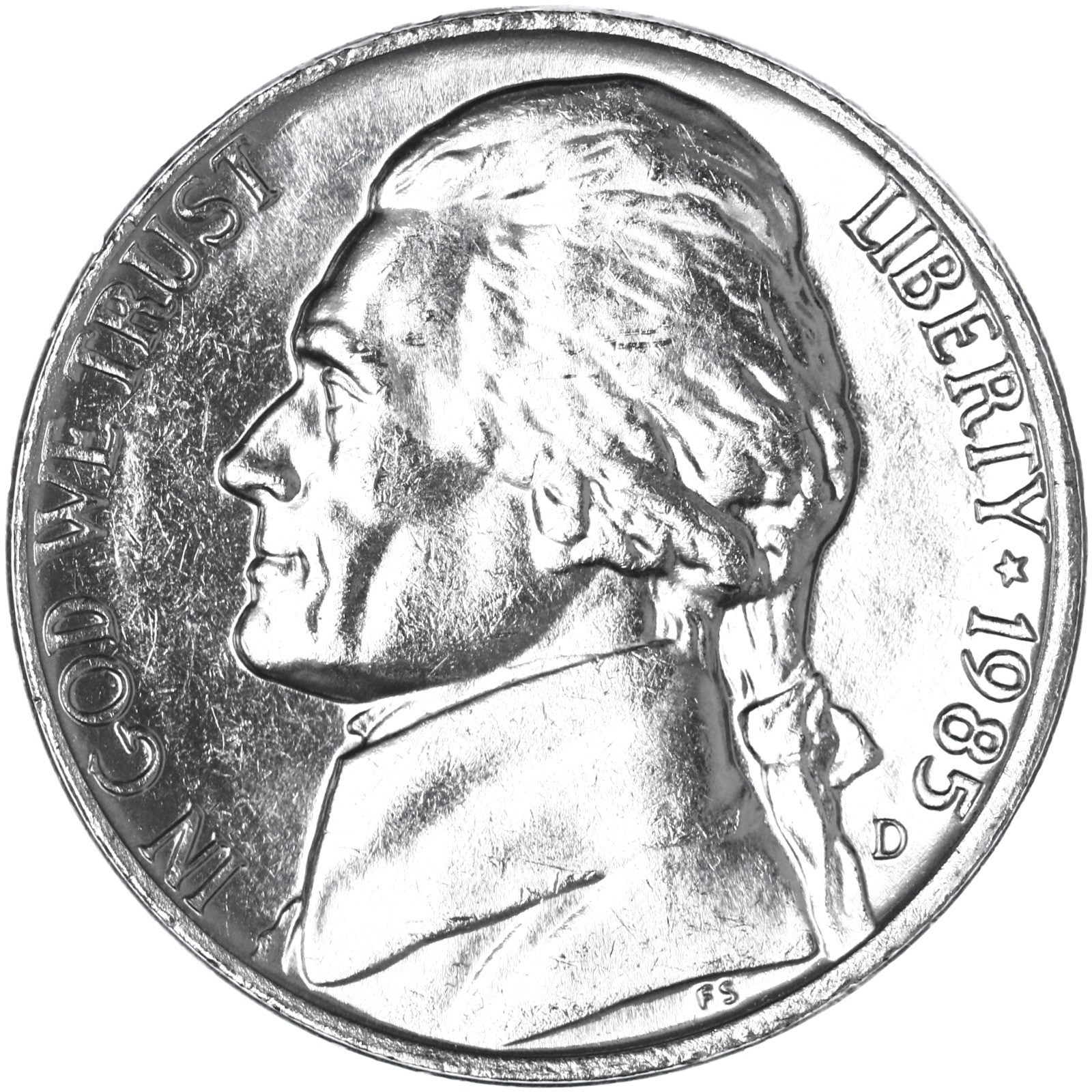 1985 D Jefferson Nickel - BU