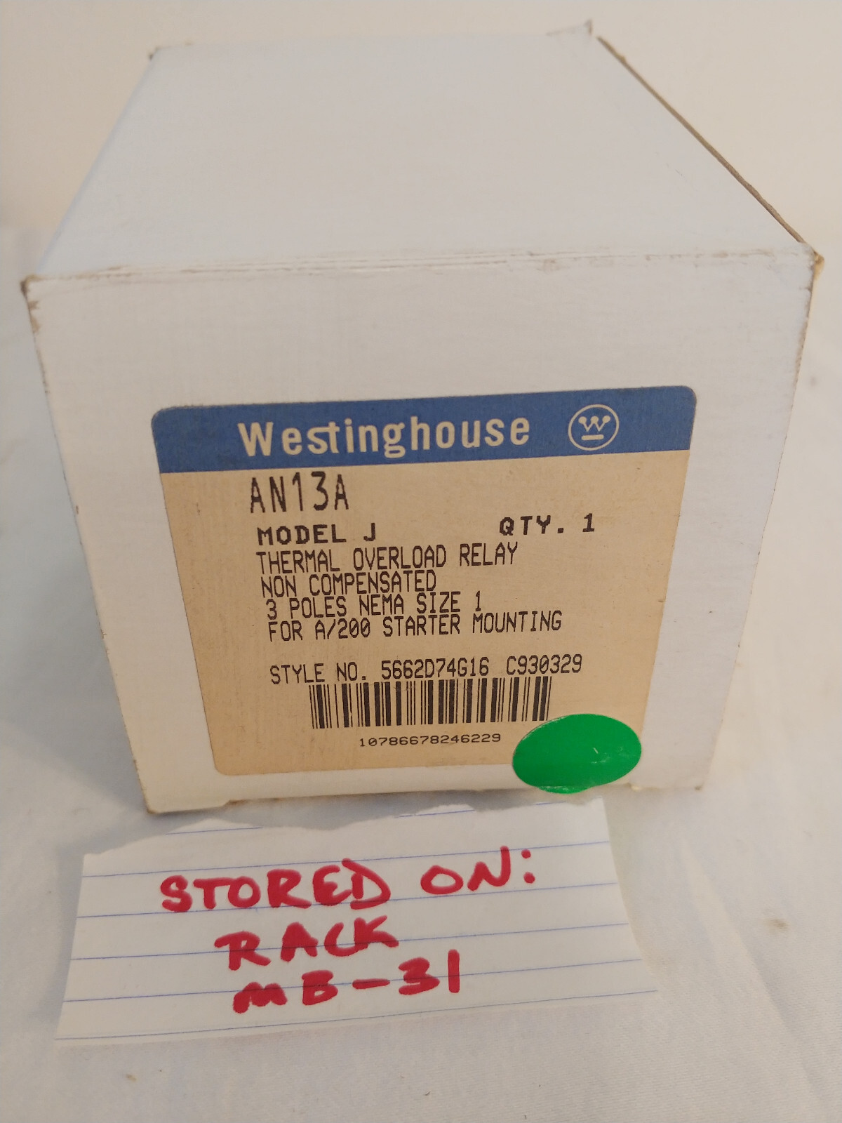 Westinghouse AN13A Thermal Overload Relay 3 Pole Size1 For A200 Starter Mounting Westinghouse AN13A Thermal Overload Relay 3 Pole Size1 For A200 Starter Mounting