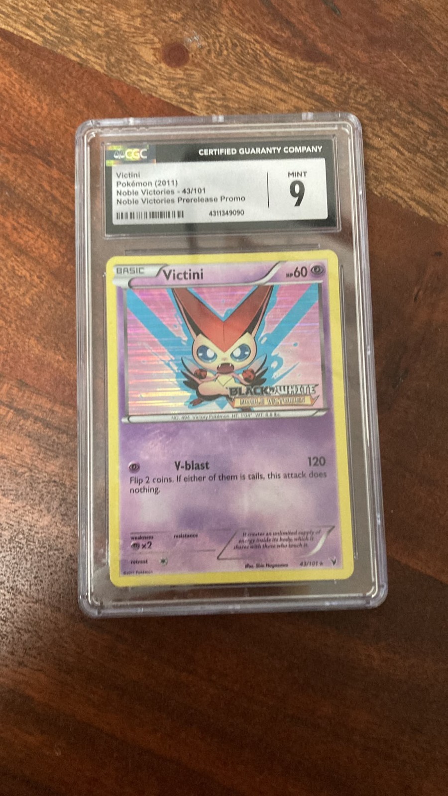 mint 9 Victini Nobel Victories Prerelease Promo