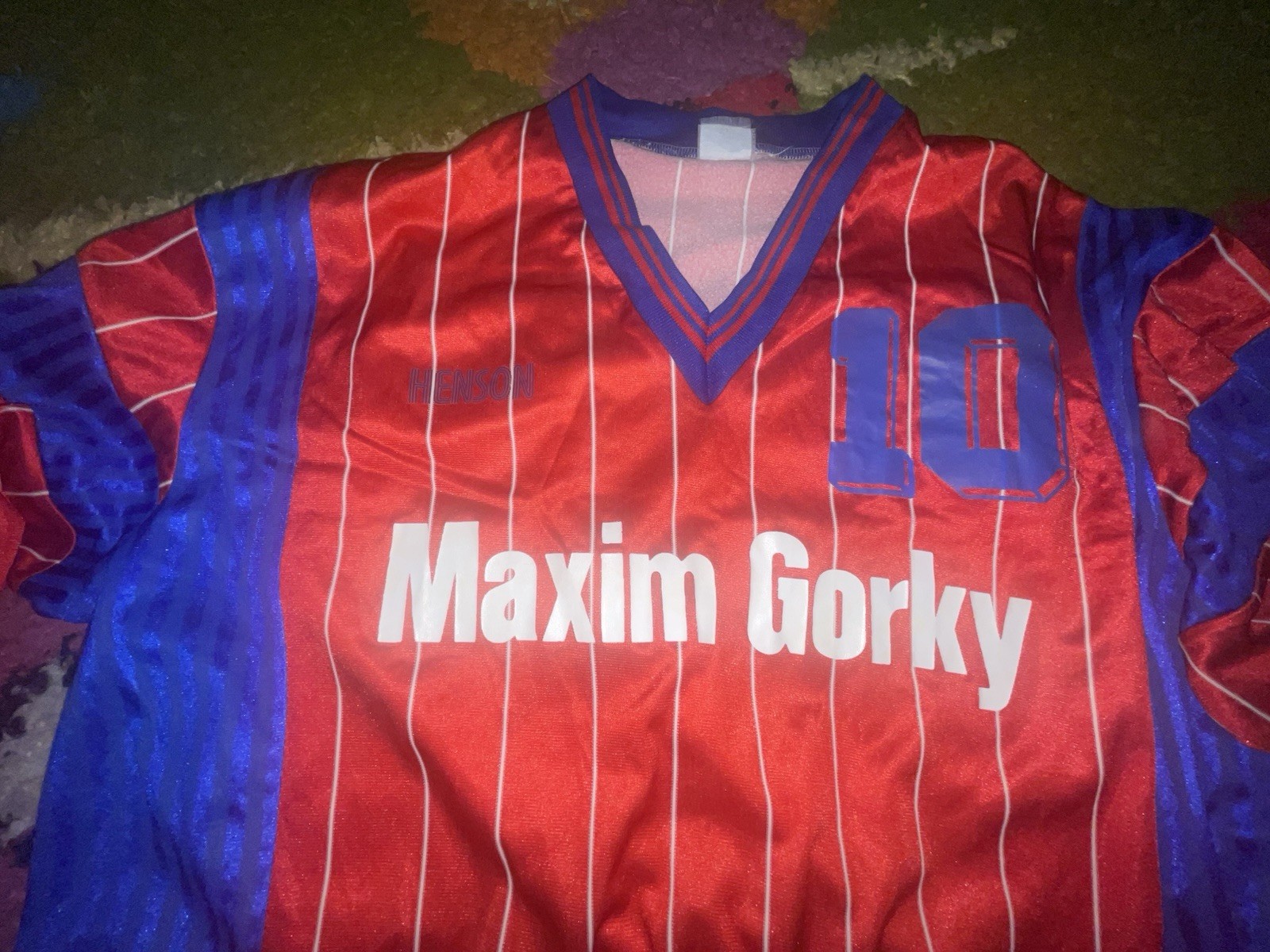 Rare Soviet Sports Vintage 1987-91 Official Jersey Of Soccer Team Captain HENSON Rare Soviet Sports Vintage 1987-91 Official Jersey Of Soccer Team Captain HENSON
