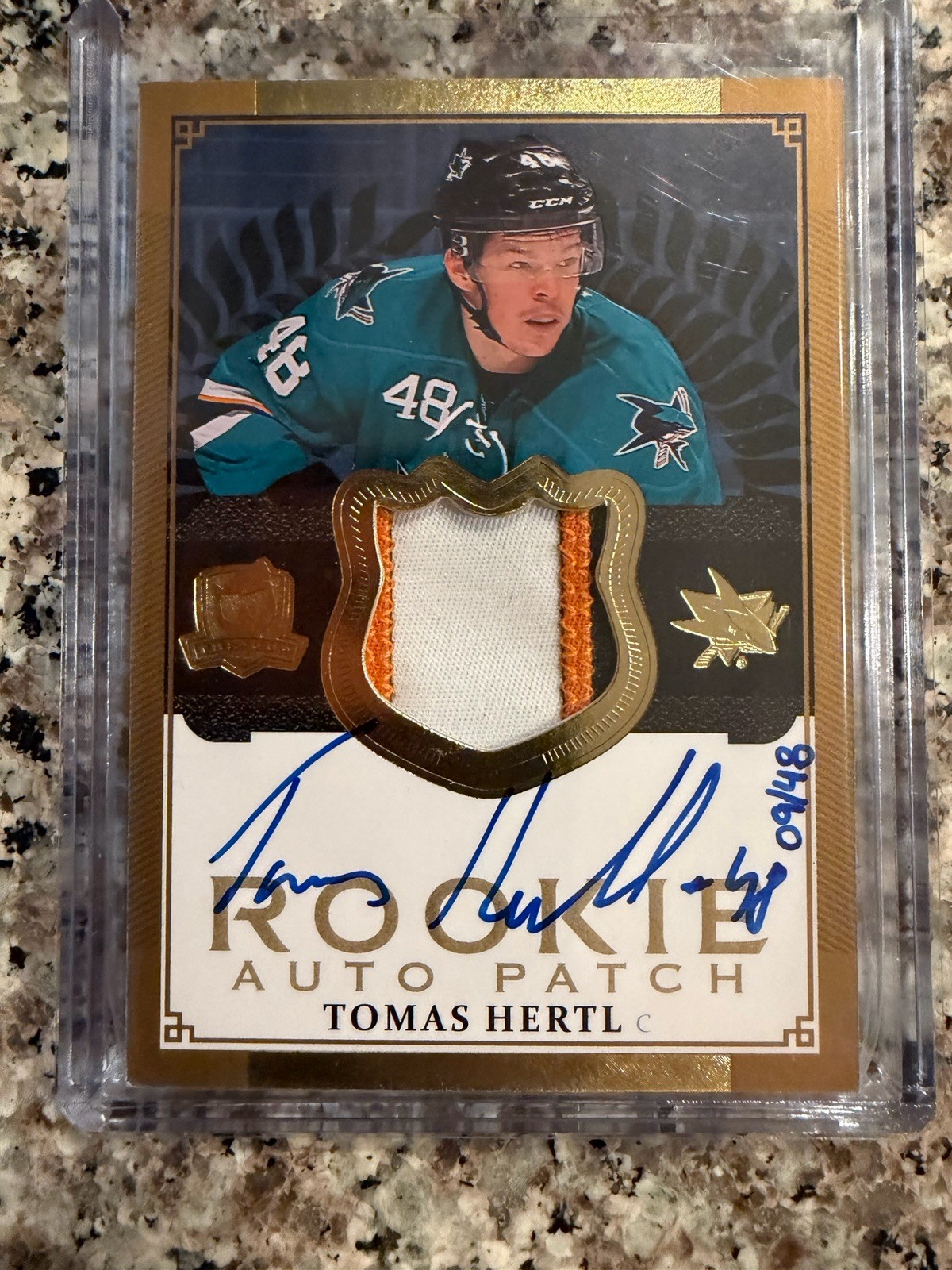 2013-14 The Cup Tomas Hertl RPA Rookie Patch Auto /48 Sharks Vegas Czech RC 2013-14 The Cup Tomas Hertl RPA Rookie Patch Auto /48 Sharks Vegas Czech RC