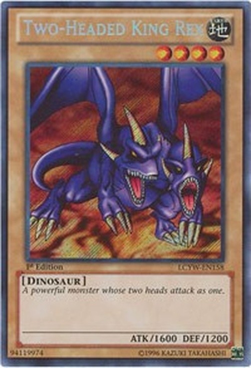 Yugioh - Two-Headed King Rex (Secret Rare) (Unlimited) - LCYW-EN158 (P)
