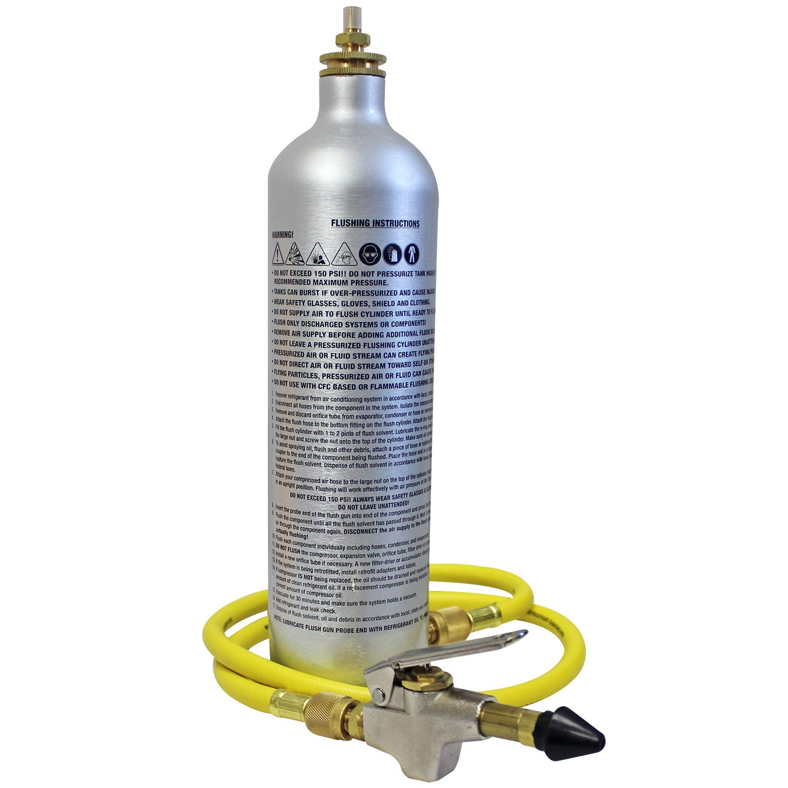 Mastercool 91046-A A/C System Flush Kit with Flush Gun, Hose, 33 oz. Canister & Mastercool 91046-A A/C System Flush Kit with Flush Gun, Hose, 33 oz. Canister &