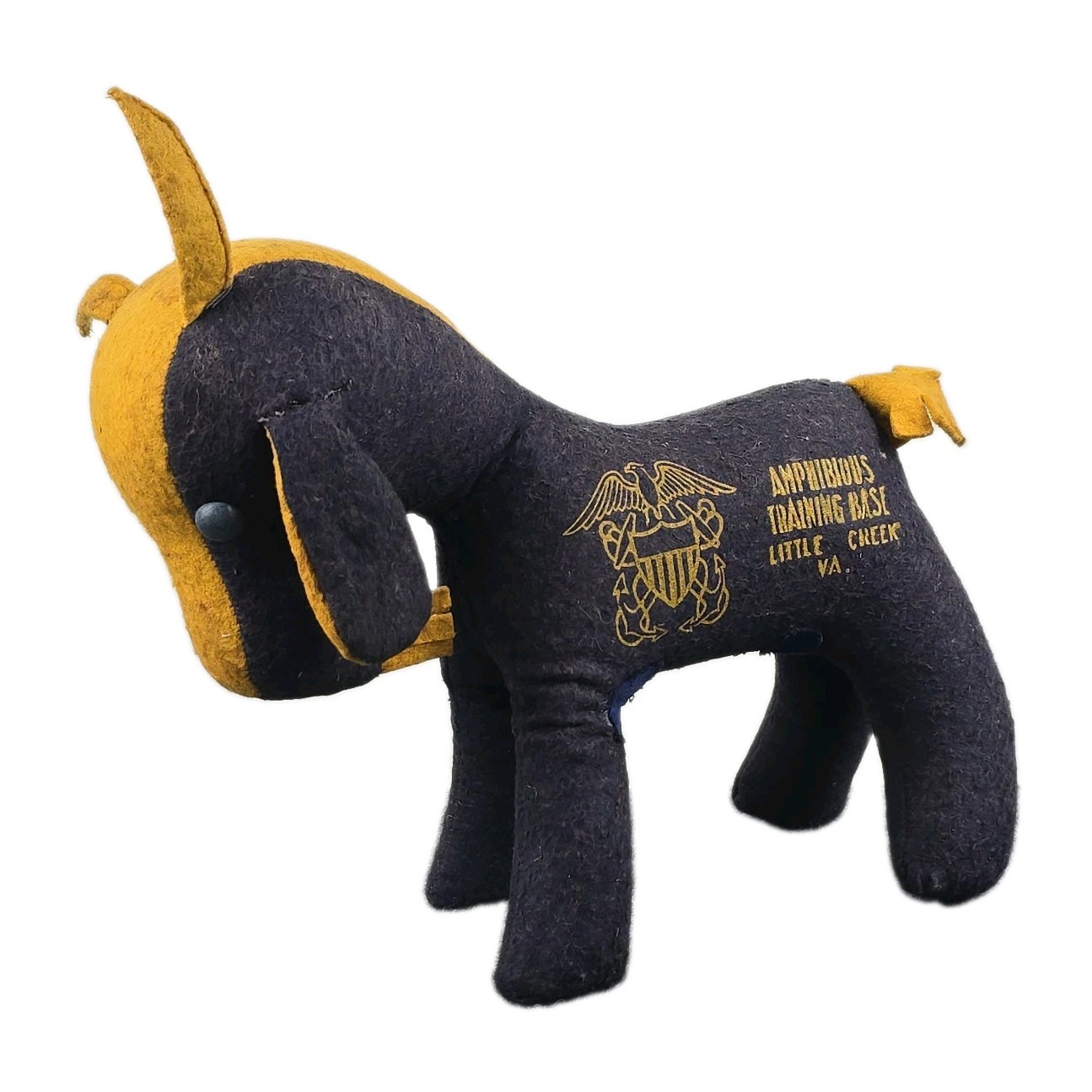 WWII Gobby the Goat US Navy Amphibious Training Base Little Creek VA Mascot RARE WWII Gobby the Goat US Navy Amphibious Training Base Little Creek VA Mascot RARE