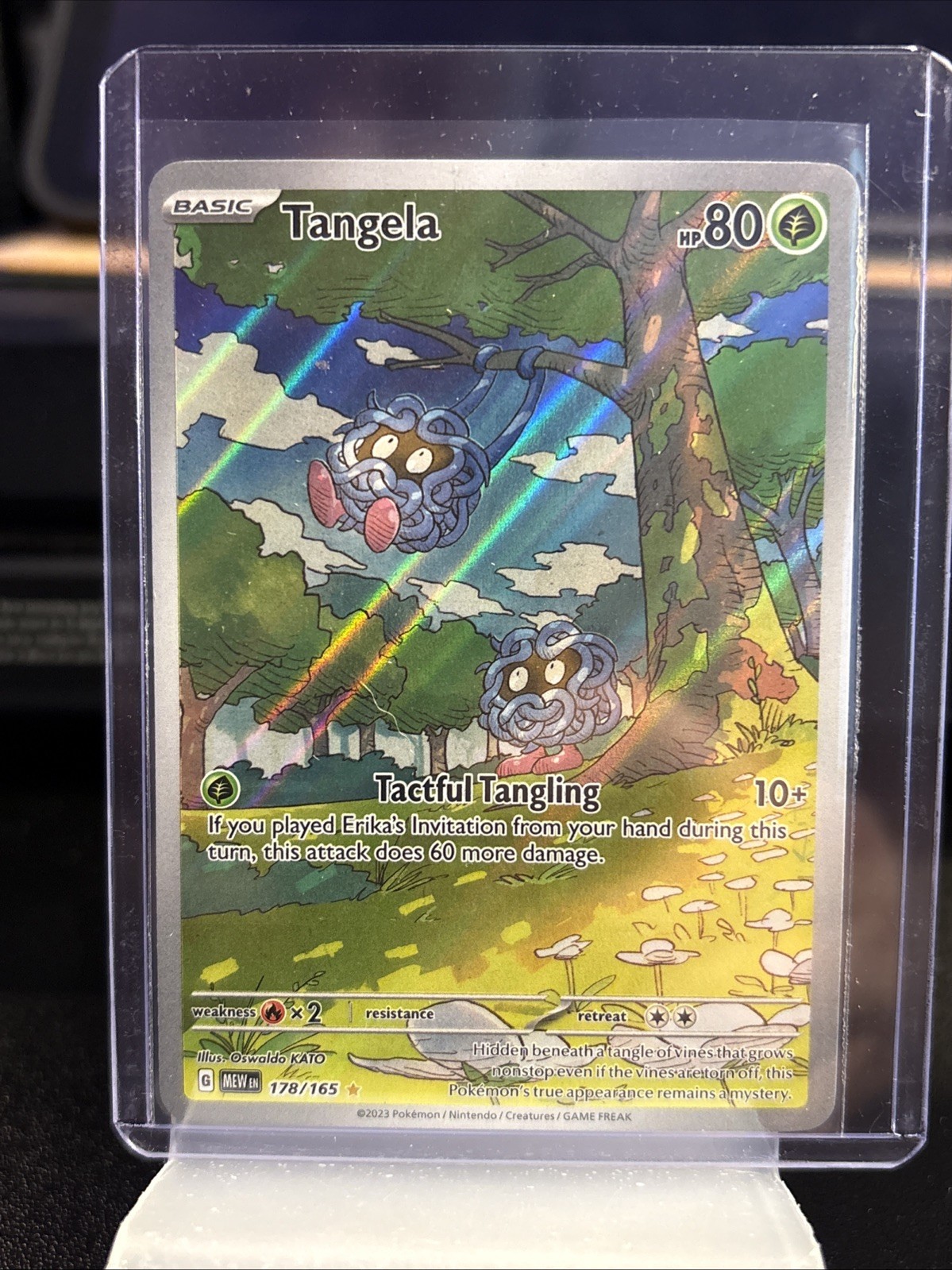 151 Tangela 178/165 Illustration Rare Pokemon NM/M 151 Tangela 178/165 Illustration Rare Pokemon NM/M
