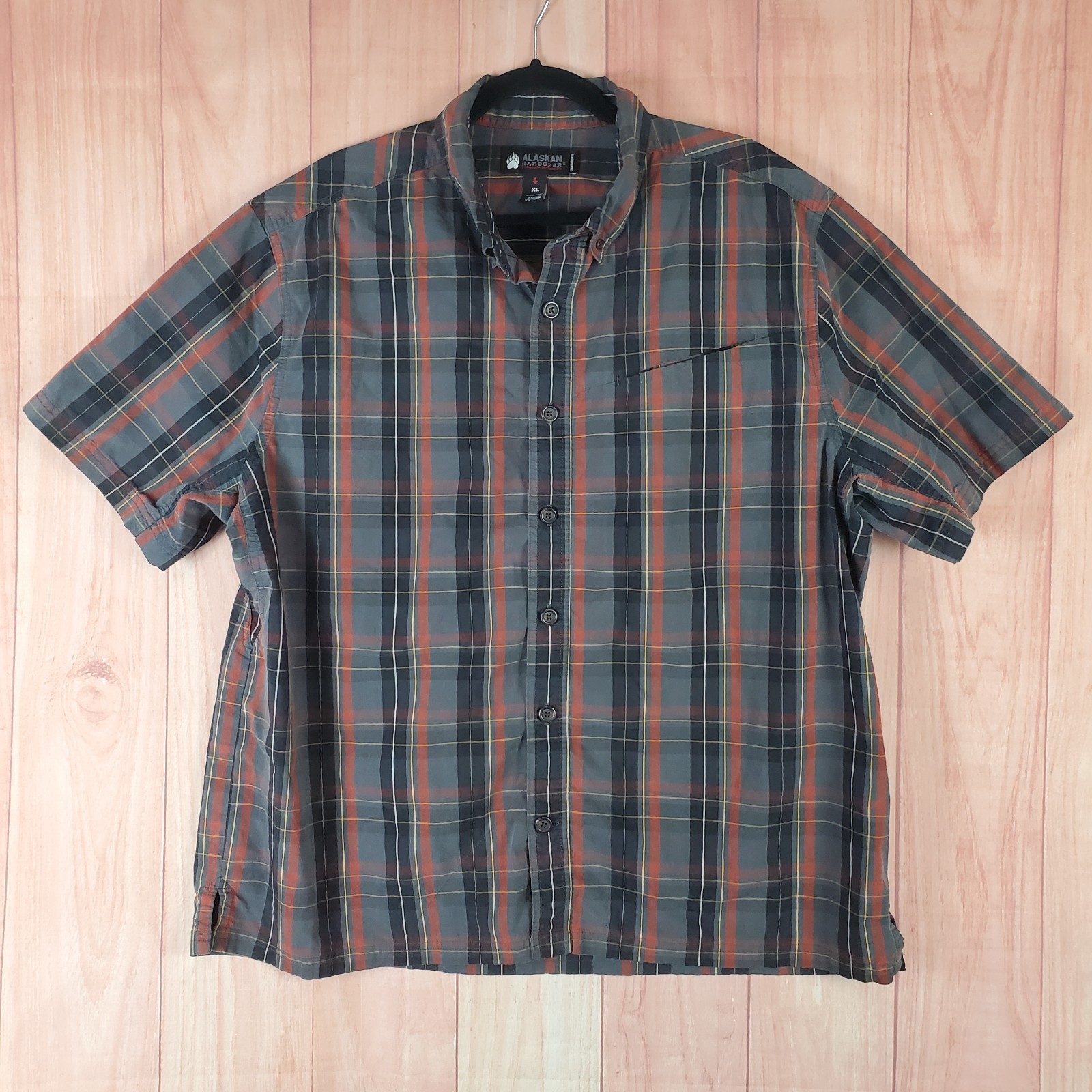 Duluth Trading Co. Alaskan Hardgear Borealis Shirt Mens XL Multi Plaid Cotton