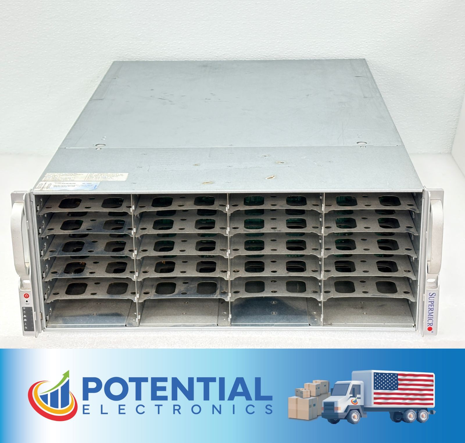 Supermicro CSE-846 4U Dual PSU Server Chassis - w/ X8DAH+-F Motherboard 2x CPU