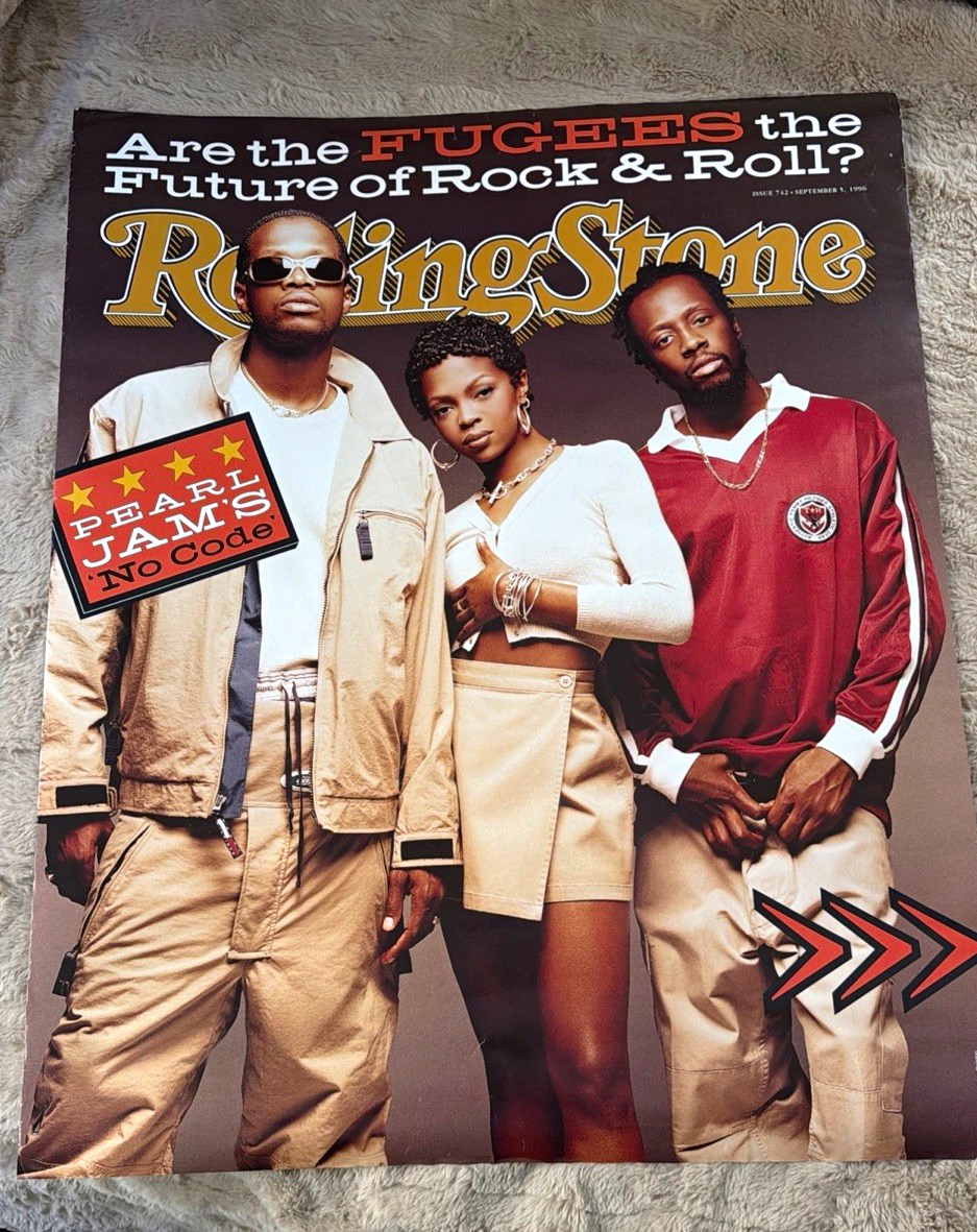 FUGEES ~ ROLLING STONE COVER OVERSIZED POSTER ( 25x31 ) Sept 1996 FUGEES ~ ROLLING STONE COVER OVERSIZED POSTER ( 25x31 ) Sept 1996