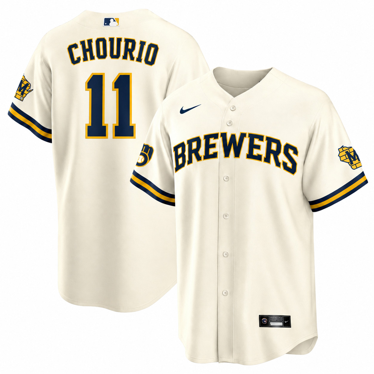 New Milwaukee Brewer Jackson Chourio #11 Jersey Baseball Print Fan Shirt S-5XL