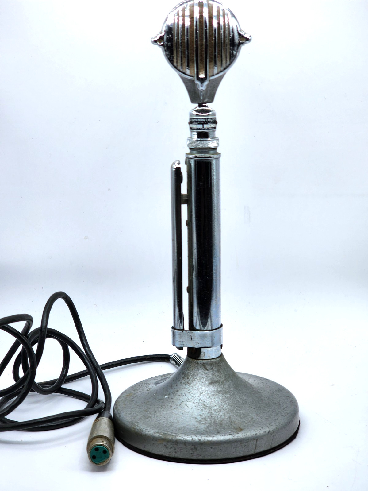 Vintage Stromberg-Carlson MD30-A Microphone with Desk Stand - Art Deco