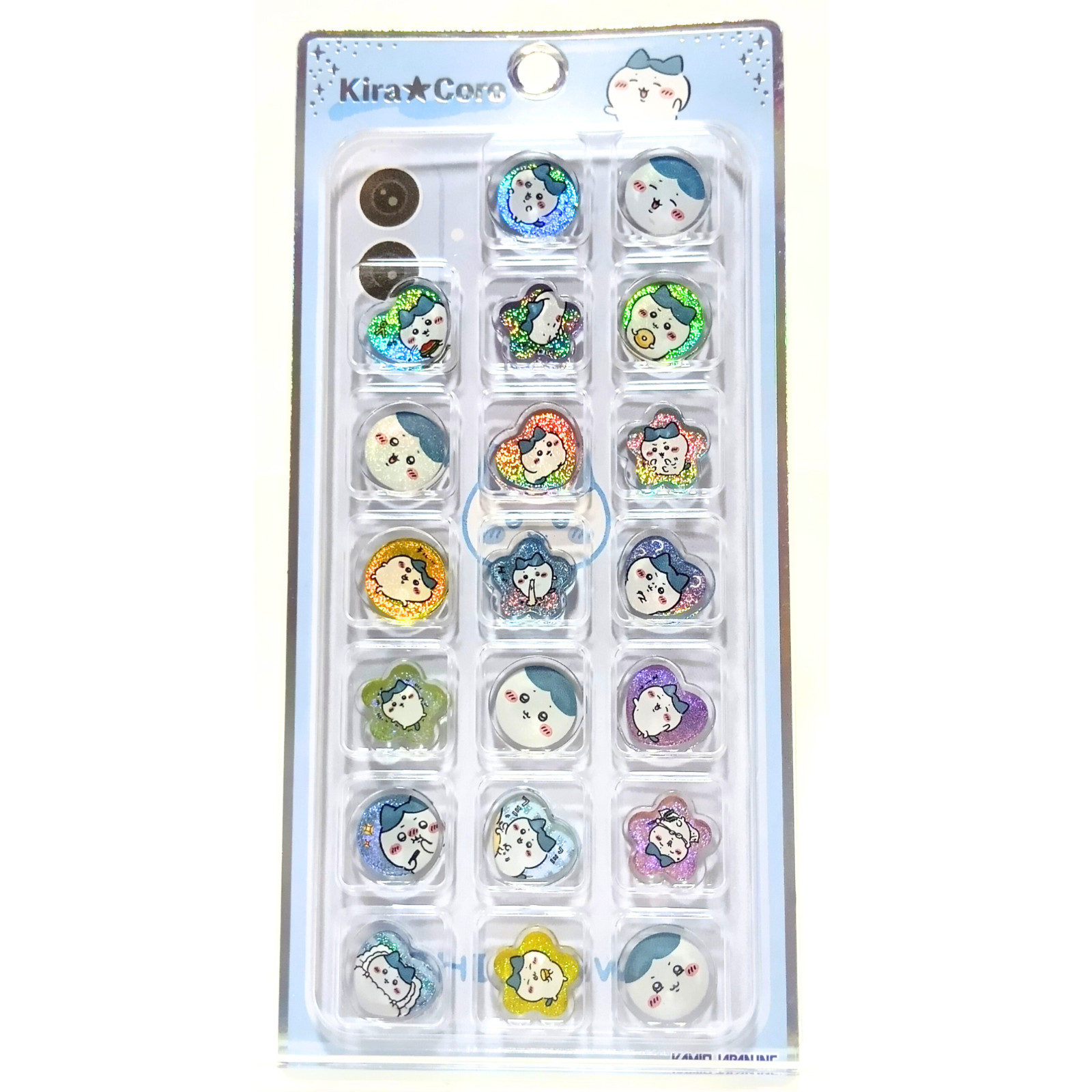 NEW Chiikawa Hachiware Kira Coro Ohajiki Glitter Sticker Sheet 20pcs Kamio Japan