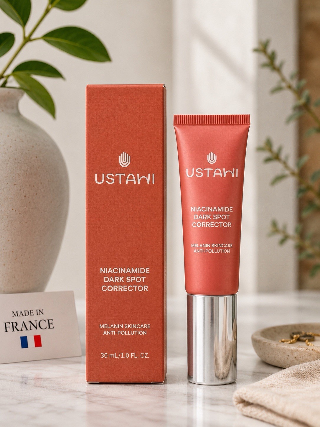 USTAWI Niacinamide Dark Spot Corrector 30ml melanin skincare anti pollution
