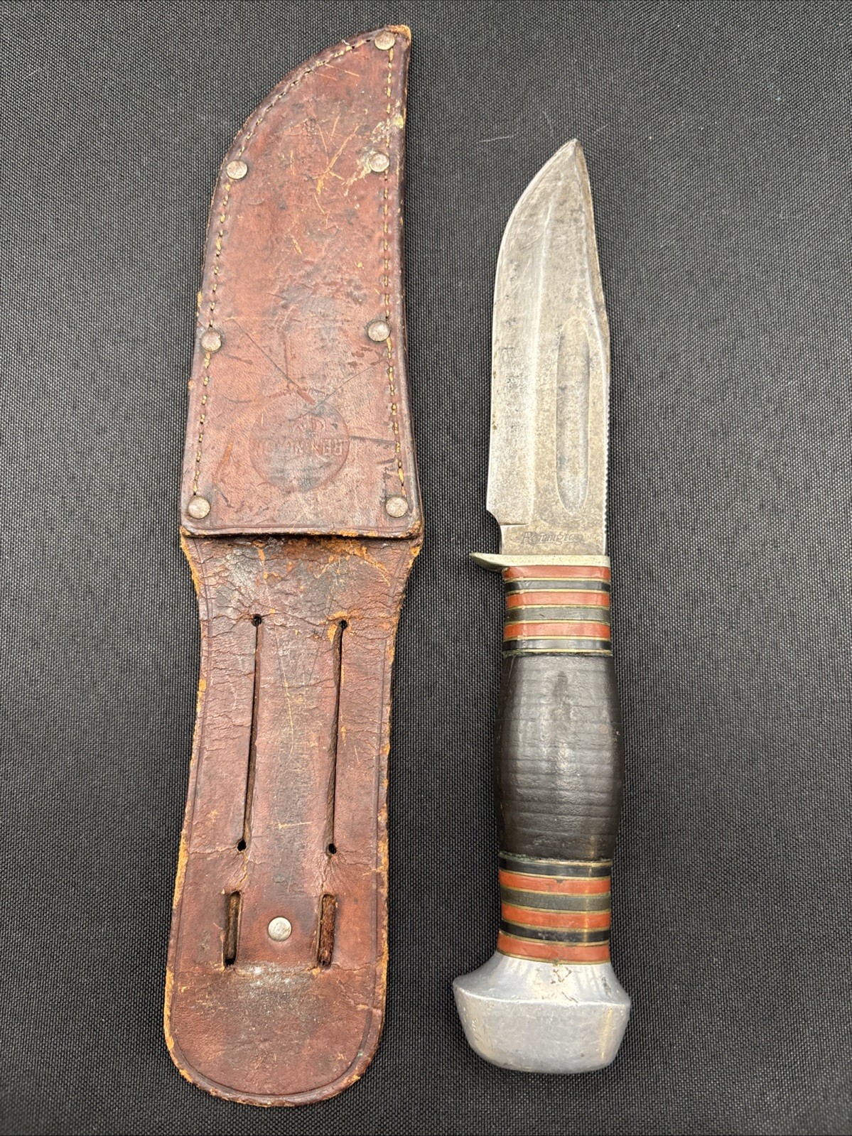 Remington RH 34 Vintage Fixed Blade Knife 1925-1932 W/ Sheath Remington RH 34 Vintage Fixed Blade Knife 1925-1932 W/ Sheath